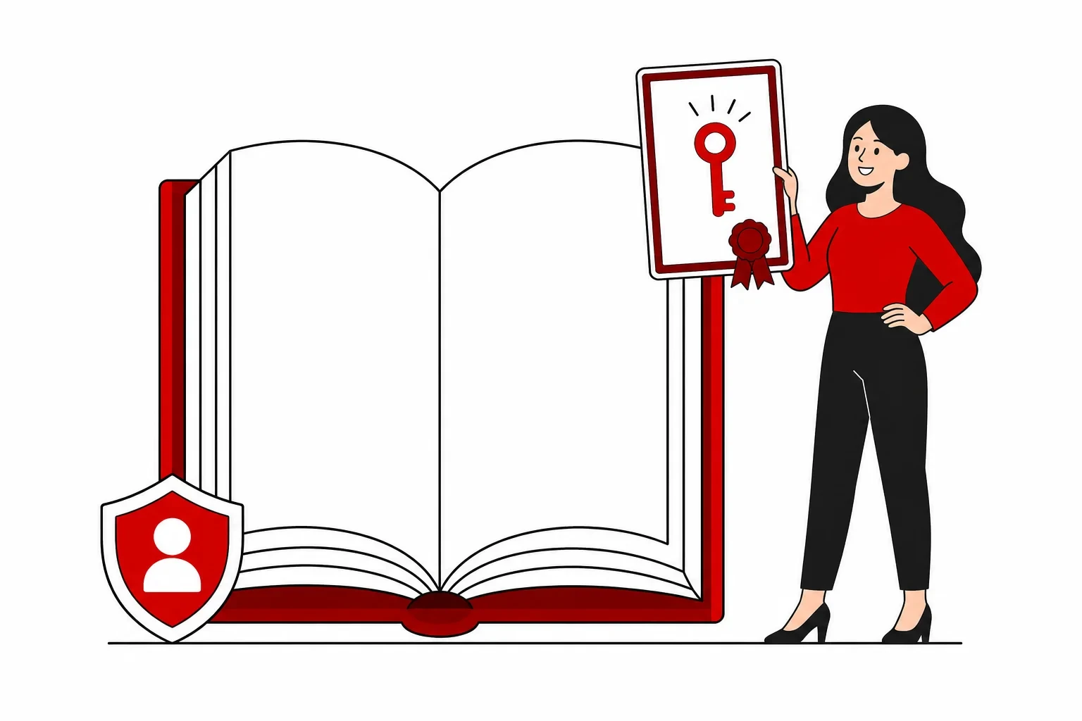 Expert professionals illustration