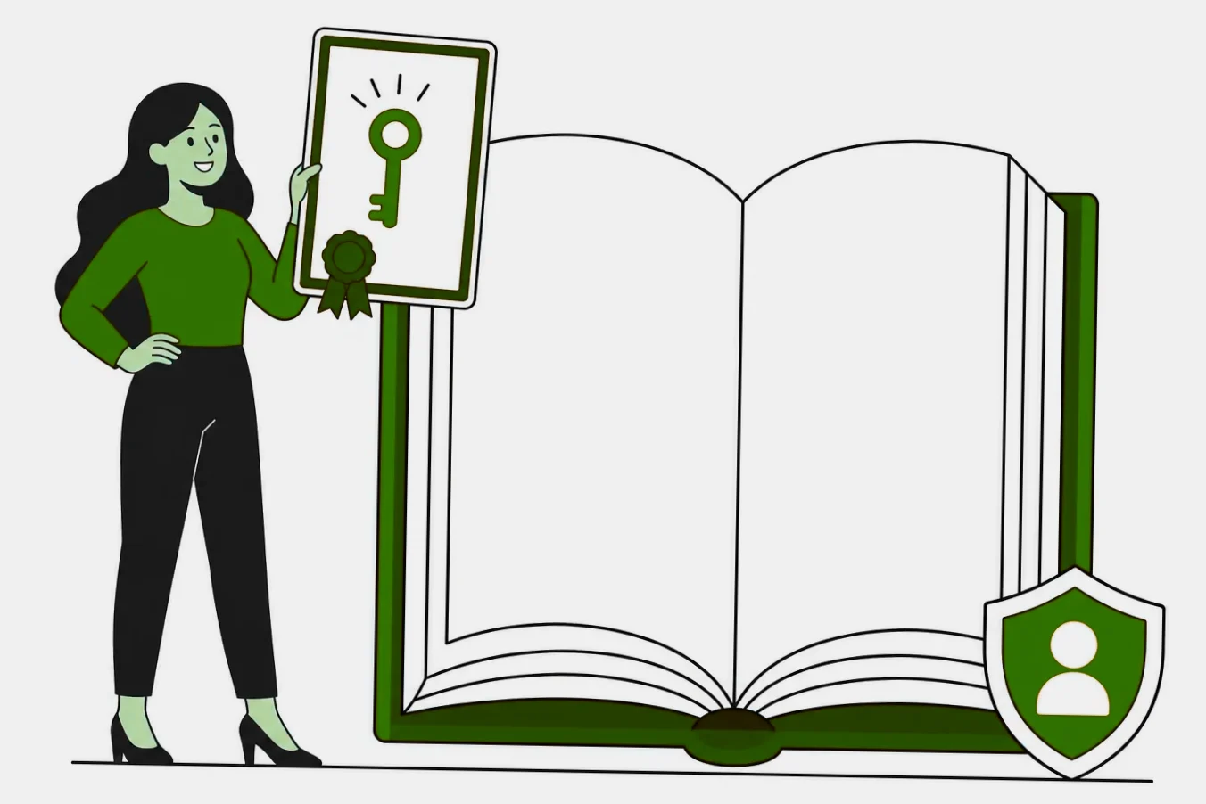 Professional publishing package illustration